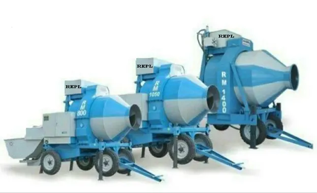 REVERSIBLE CONCRETE MIXERS